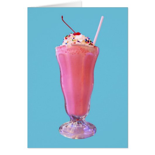 Strawberry Milkshake Cards (Front)