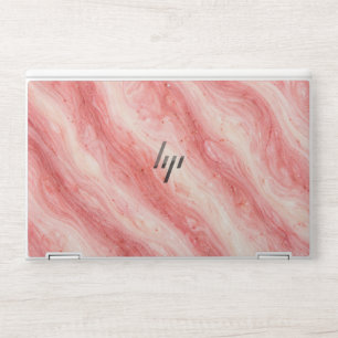 Strawberry Milkshake Marble Texture HP Laptop Skin