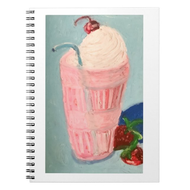 Strawberry Milkshake Notebook (Front)