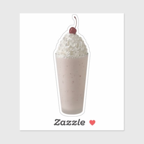 Strawberry Milkshake Sticker