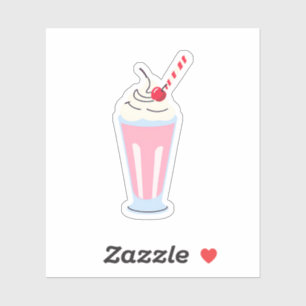 Strawberry Milkshake Sticker
