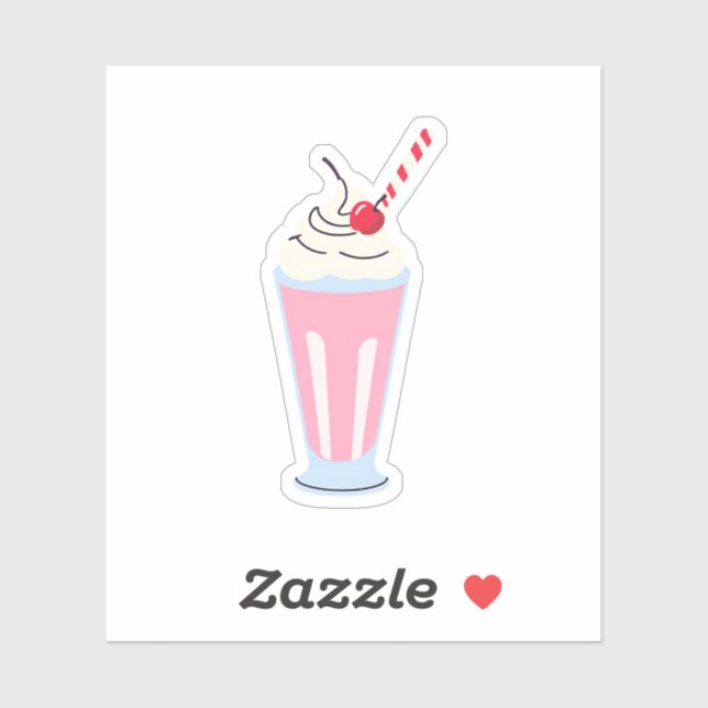 Strawberry Milkshake Sticker (Sheet)