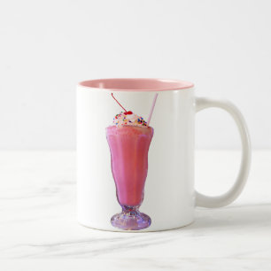 Strawberry Milkshake Two-Tone Coffee Mug