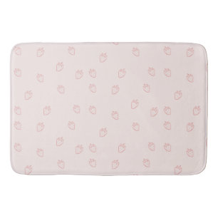 Strawberry Minimalism Bath Mat