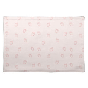 Strawberry Minimalism Cloth Placemat