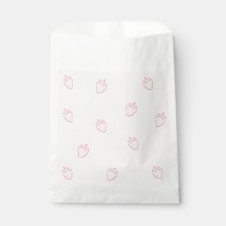 Strawberry Minimalism Favor Bag