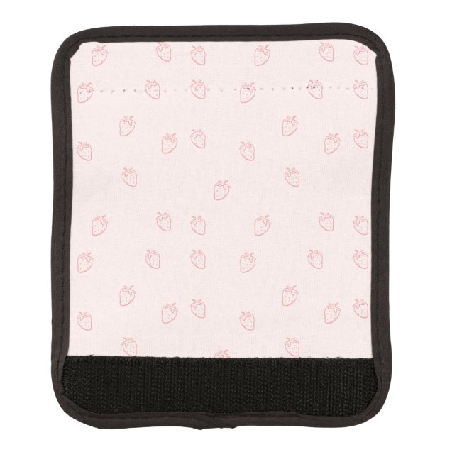 Strawberry Minimalism Luggage Handle Wrap (Front)