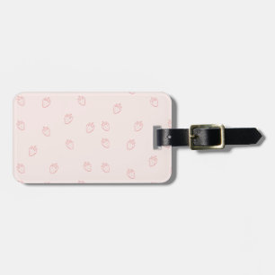 Strawberry Minimalism Luggage Tag