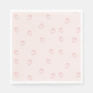 Strawberry Minimalism Napkins