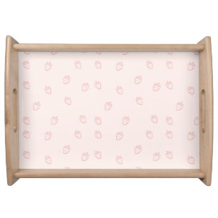 Strawberry Minimalism Serving Tray