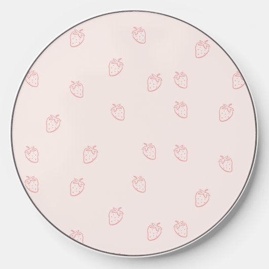 Strawberry Minimalism Wireless Charger (Front)