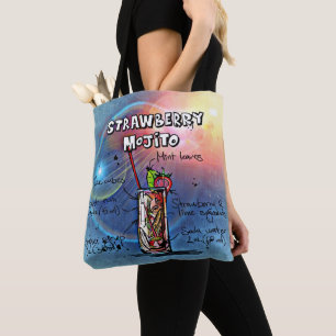 Strawberry Mojito (#11 of 12 Drink Recipe Sets) Tote Bag