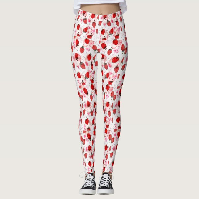 Strawberry Moon Dreams Leggings (Front)