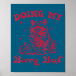 Strawberry Motivation Cute Berry Lover  Poster