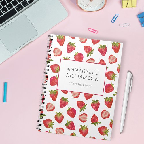 Strawberry Name Notebook