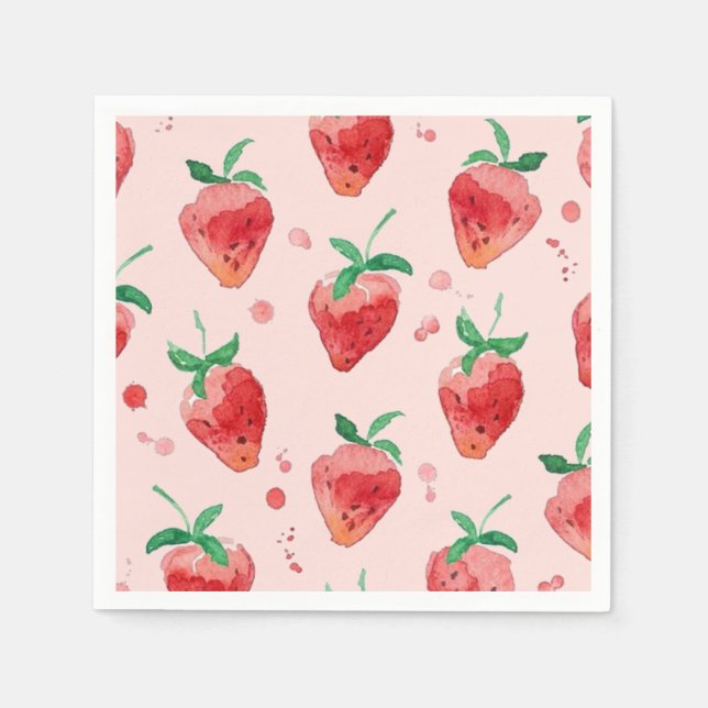 Strawberry Napkins (Front)