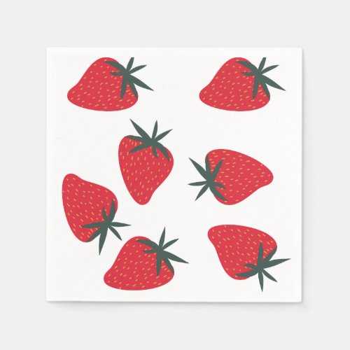 Strawberry napkins