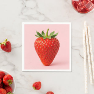 Strawberry napkins. napkins