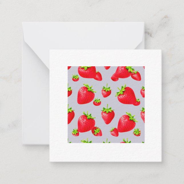 Strawberry Note Card (Front)