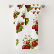 Strawberry on White