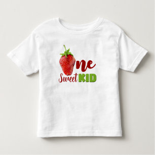 Strawberry ONE First Birthday Toddler T-shirt