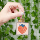 Strawberry. Ornamental illustration Keychain<br><div class="desc">Strawberry. Ornamental illustration.</div>