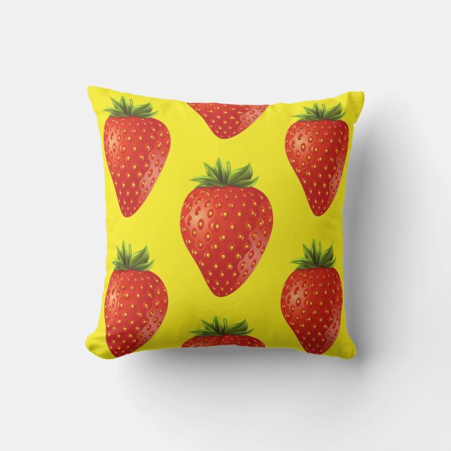 Strawberry Outdoor Pillow (Front)