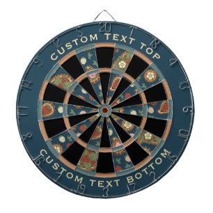 Strawberry Paisley Pattern Dart Board