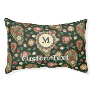 Strawberry Paisley Pattern Pet Bed