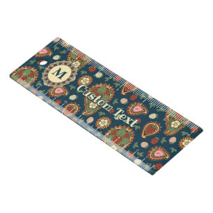 Strawberry Paisley Pattern Ruler
