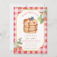 Strawberry Pancake Baby Shower Brunch 