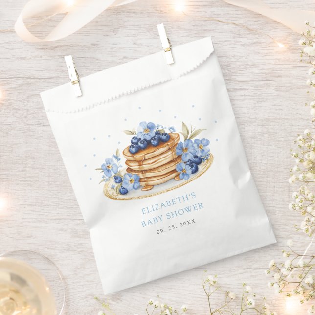 Strawberry Pancake Brunch Baby Shower Favor Bag (Clipped)