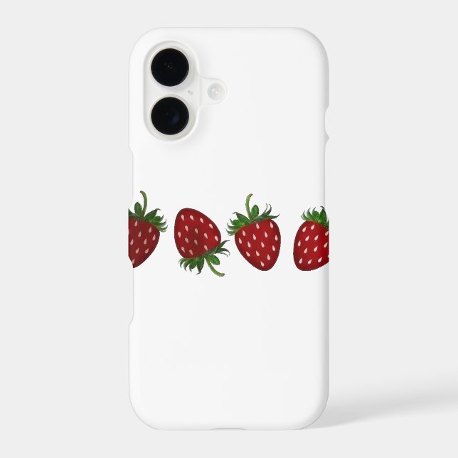 Strawberry Panel Iphone Case (Back)