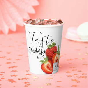 Strawberry  paper cups