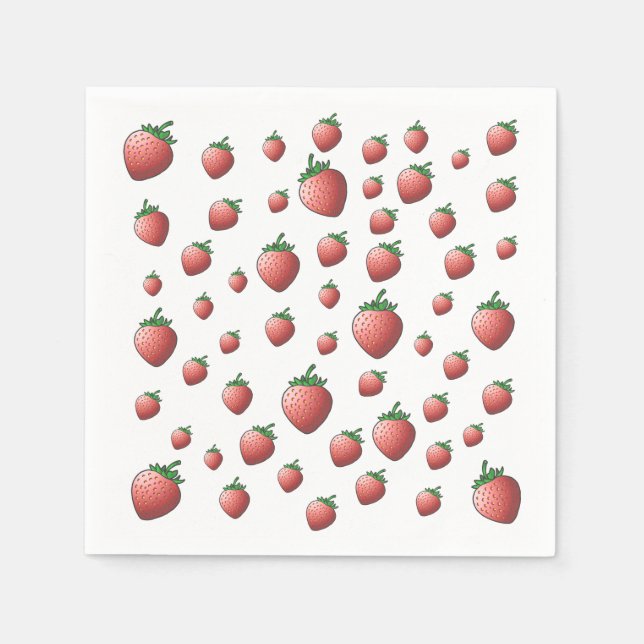 Strawberry Paper Napkins (Front)