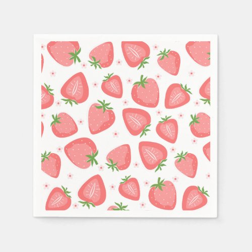 Strawberry Paper Napkins Berry First Birthday