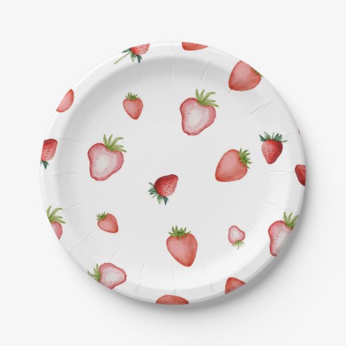 Strawberry Paper Plate