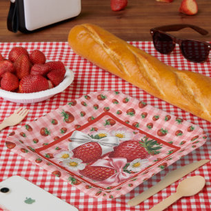 Strawberry Paper Plate
