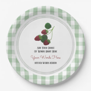 Strawberry Paper Plate