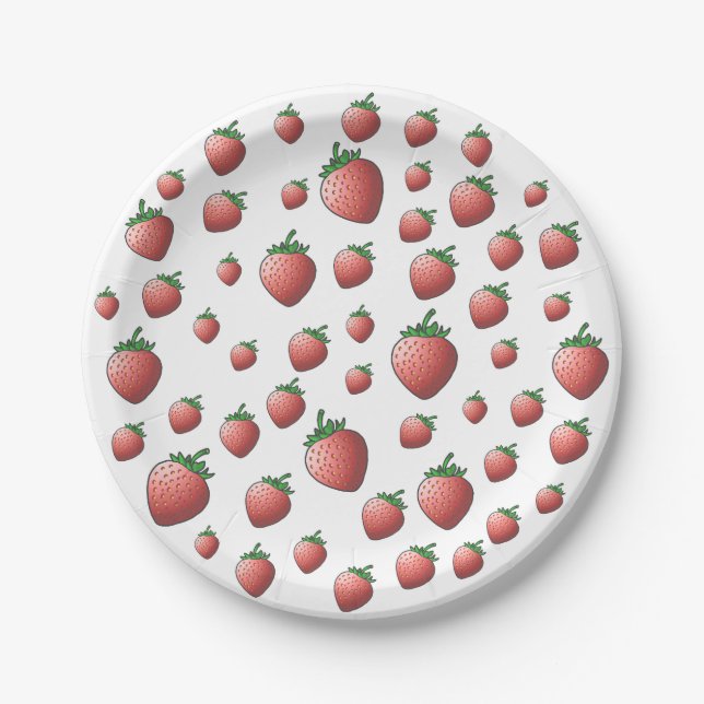 Strawberry Paper Plates (Front)
