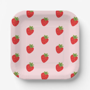 Strawberry Paper Plates