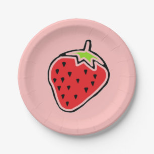 Strawberry Paper Plates