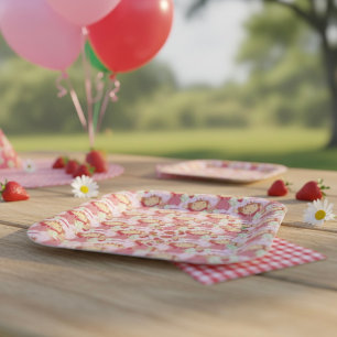 Strawberry Paper Plates