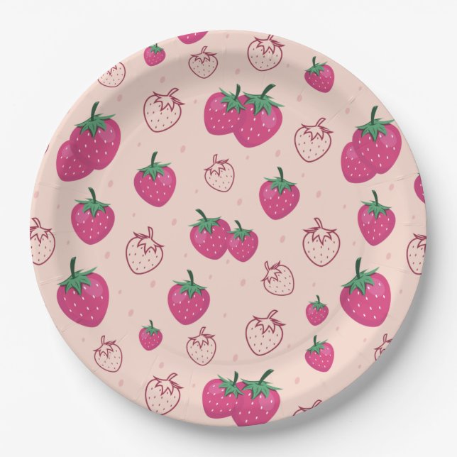 Strawberry Paper Plates (Front)