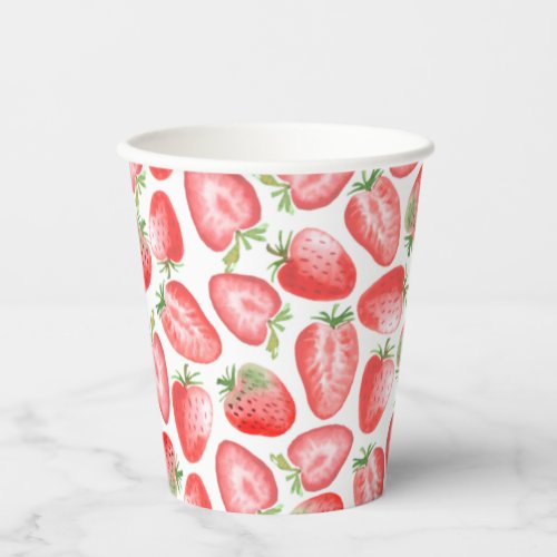 Strawberry Party Cups  Strawberry Birthday Cups