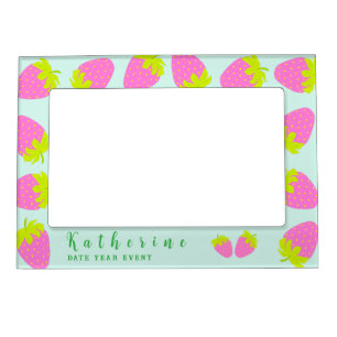 Strawberry Pastel Blue Magnetic Frame