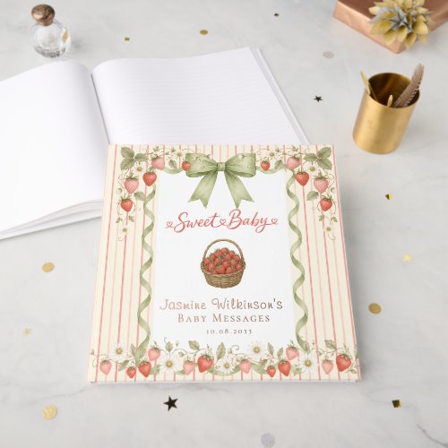 Strawberry Patch Baby Shower Guestbook 