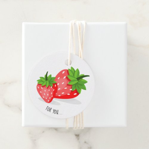 Strawberry Patch Favor Tags