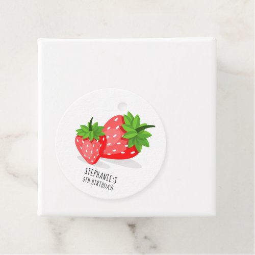 Strawberry Patch Favor Tags