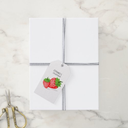 Strawberry Patch Gift Tags